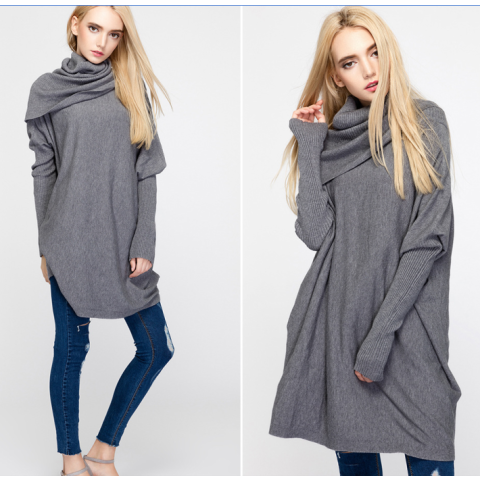 Fashion Casual High collar Sweater