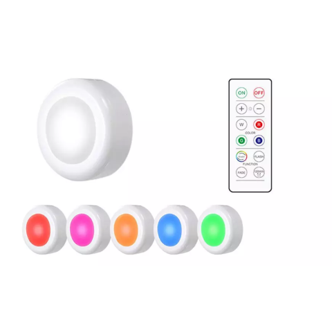 Up to 12 Packs of 16-Colour LED Cabinet Lights 