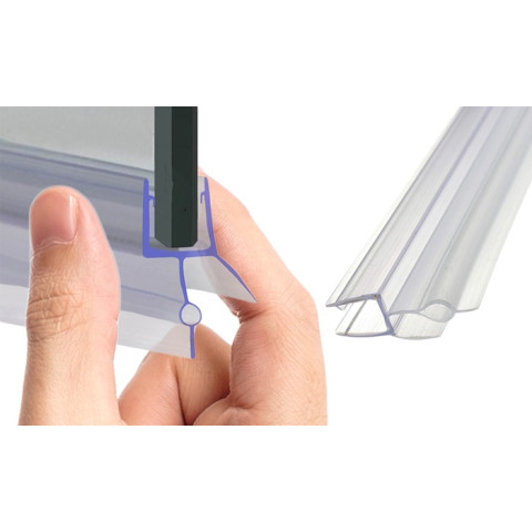 Sealing strip for glass shower door
