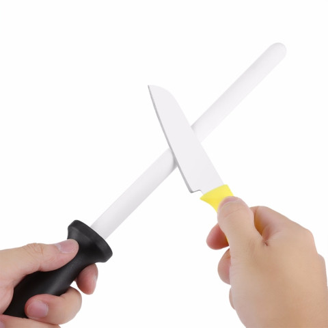 Knife Sharpener Oval Carbon Steel Chef Knife Sharpener Stick