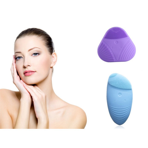 Electric Silicone Facial Cleansing Brush