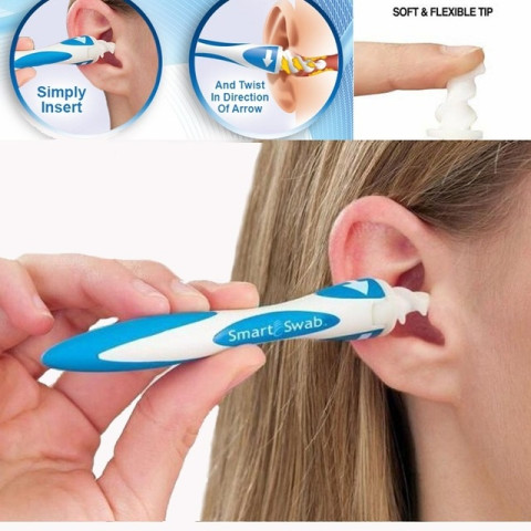 Listen! Ear cleaners incl. 16 pcs. interchangeable spiral peaks. Cleanse ear wax smoothly and easily