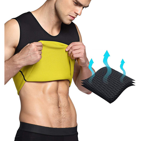Men's Hot Sweat Body Shaper Tummy Fat Burner Tank Top
