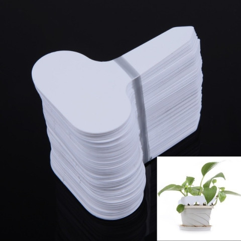  100pcs/set T-type Plastic Nursery Tag