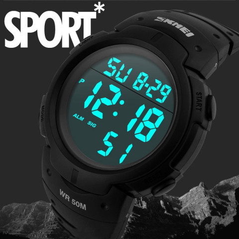 Water Resistant Digital LED Watch