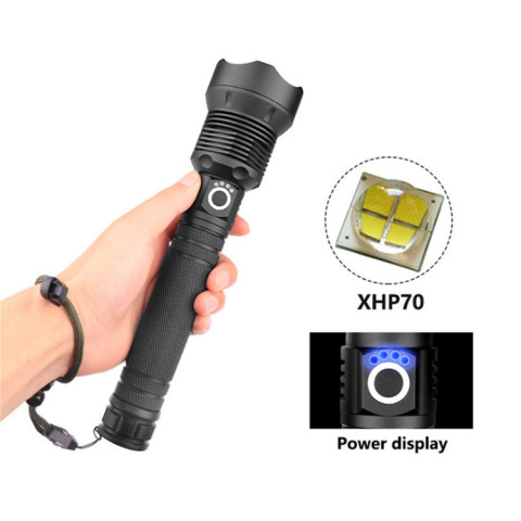 XLamp xhp70.2 most powerful led flashlight usb Zoom torch